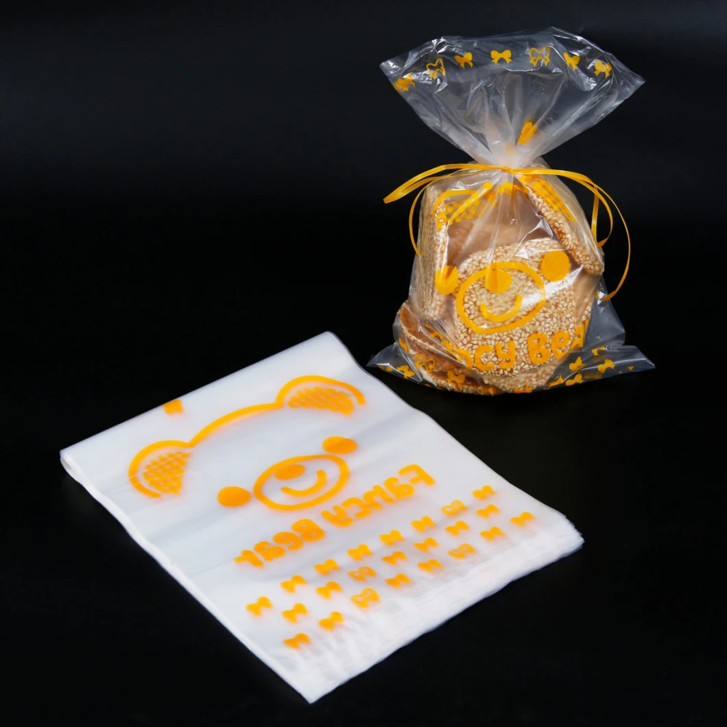 Heat Seal Flat Poly Food Clear Contact Packing Fast Food Bags