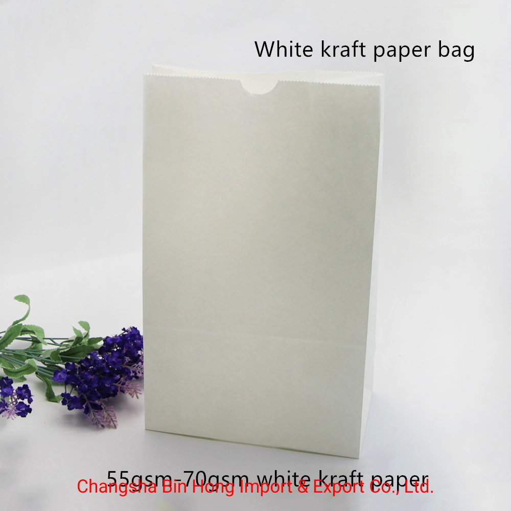 Food Grade Eco-Friendly Paper Bread Bag Wax Paper Bread Bag Kraft Paper Bag for Bread